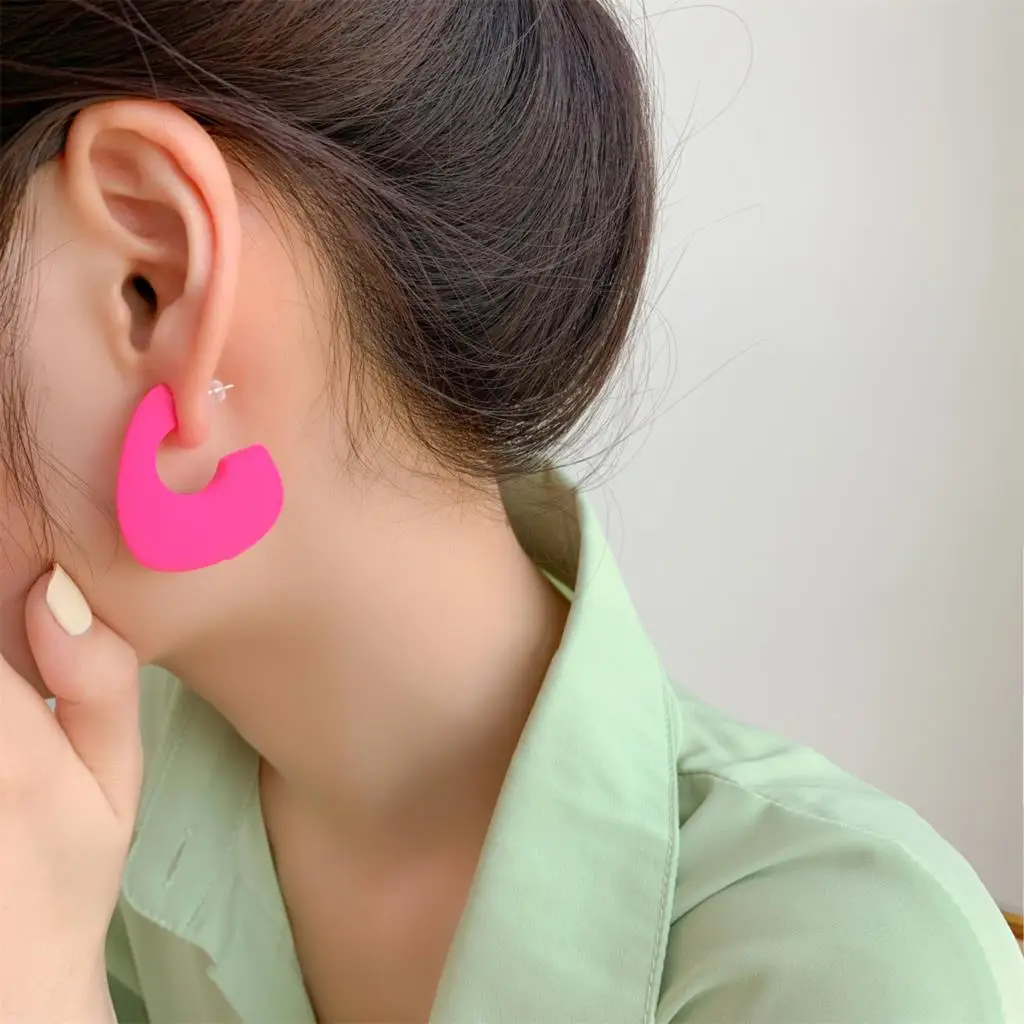 pendientes mujer Earrings For Women Acrylic Stud Earrings Trend Boho Fashion Vintage Retro Party Statement Geometric Jewelry