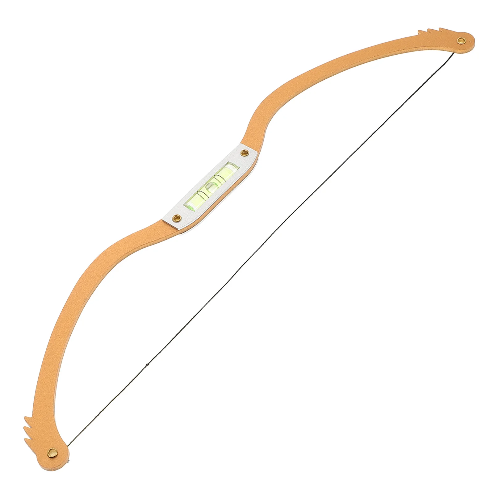 Righello per sopracciglia in metallo Righello per linea di frecce con arco orizzontale Strumento di posizionamento per sopracciglia Stringa di mappatura per misurazione della simmetria