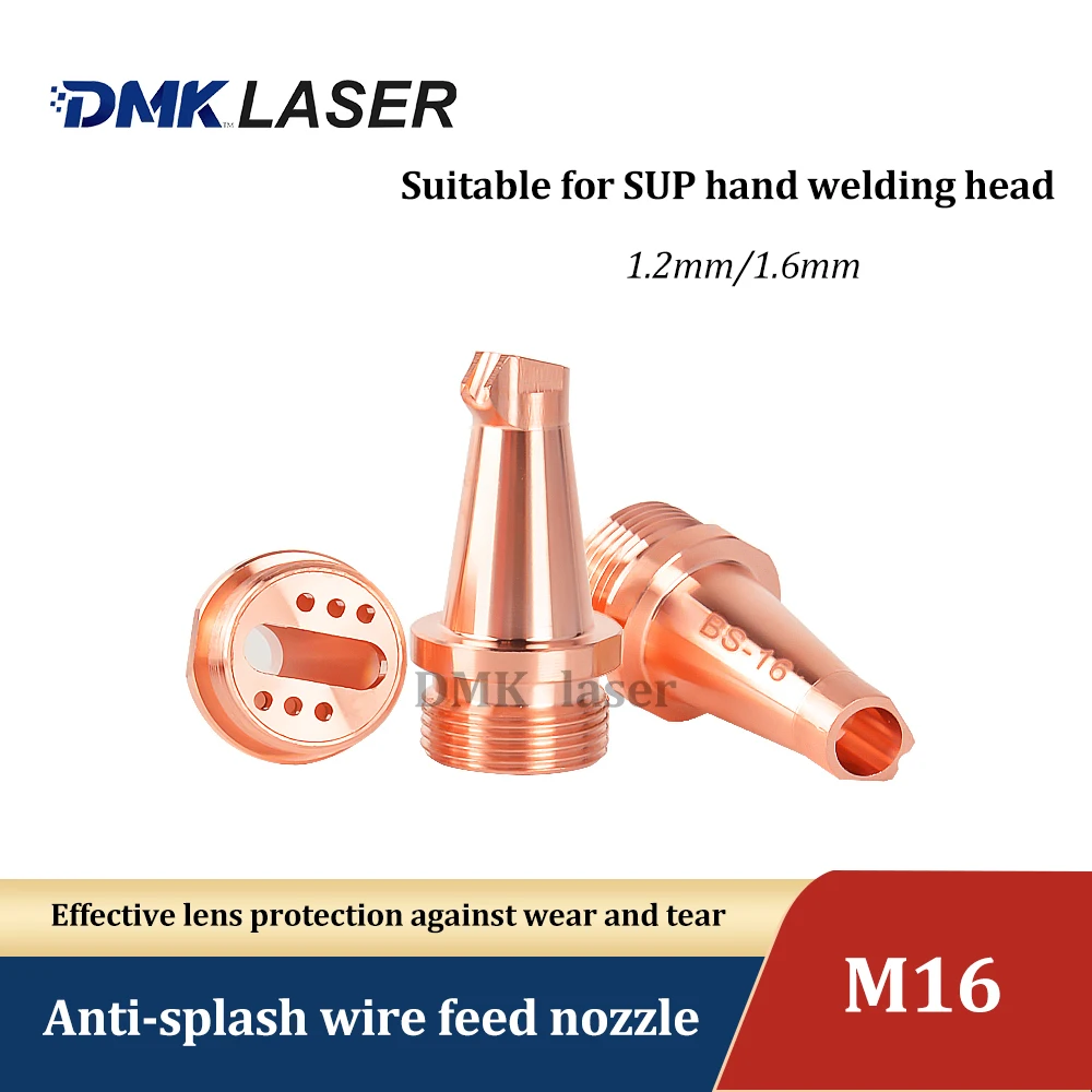 DMK M16 Hand-held Laser Welding Nozzle Anti-spatter welding nozzles With Wire Feed for 1064nm Laser Welding Head Welding Machine