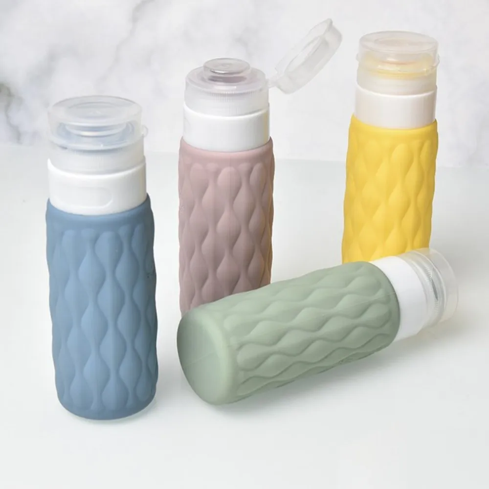 100ml Silicone Dispenser Portable Travel Refillable Empty Bottle Mini Lotion Shampoo Available Cosmetic Containers Beaty Tool