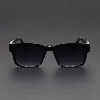 新款男士高級超輕粗框時尚方形太陽眼鏡 男女通用潮流防霧戶外駕駛太陽眼鏡 UV400 10 最佳銷售 棕櫚天使眼鏡 - №10