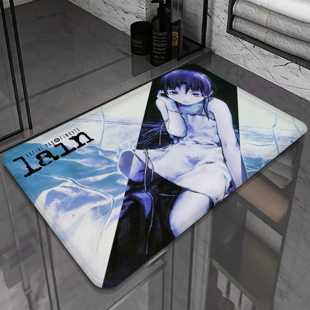 Serial Experiments Lain Anime Floor Mat Cheaper Anti-slip Modern Living Room Balcony Printed Bedside Mats