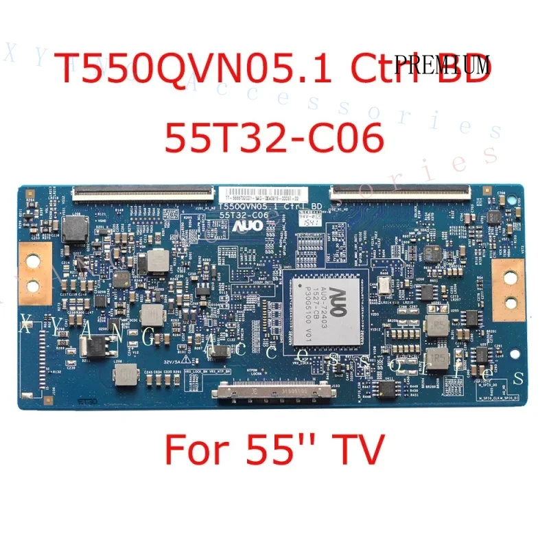 N+ USED T550QVN05.1 Ctrl BD 55T32-C06 tv 55 inch Logic/T-con Board  tested placa