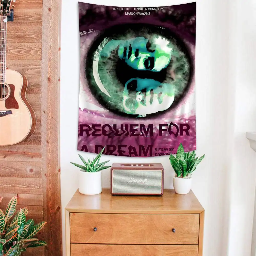 Classic Movie R-Requiem for A D-Dream DIY Wall Tapestry for Living Room Home Dorm Decor Wall Art Decor