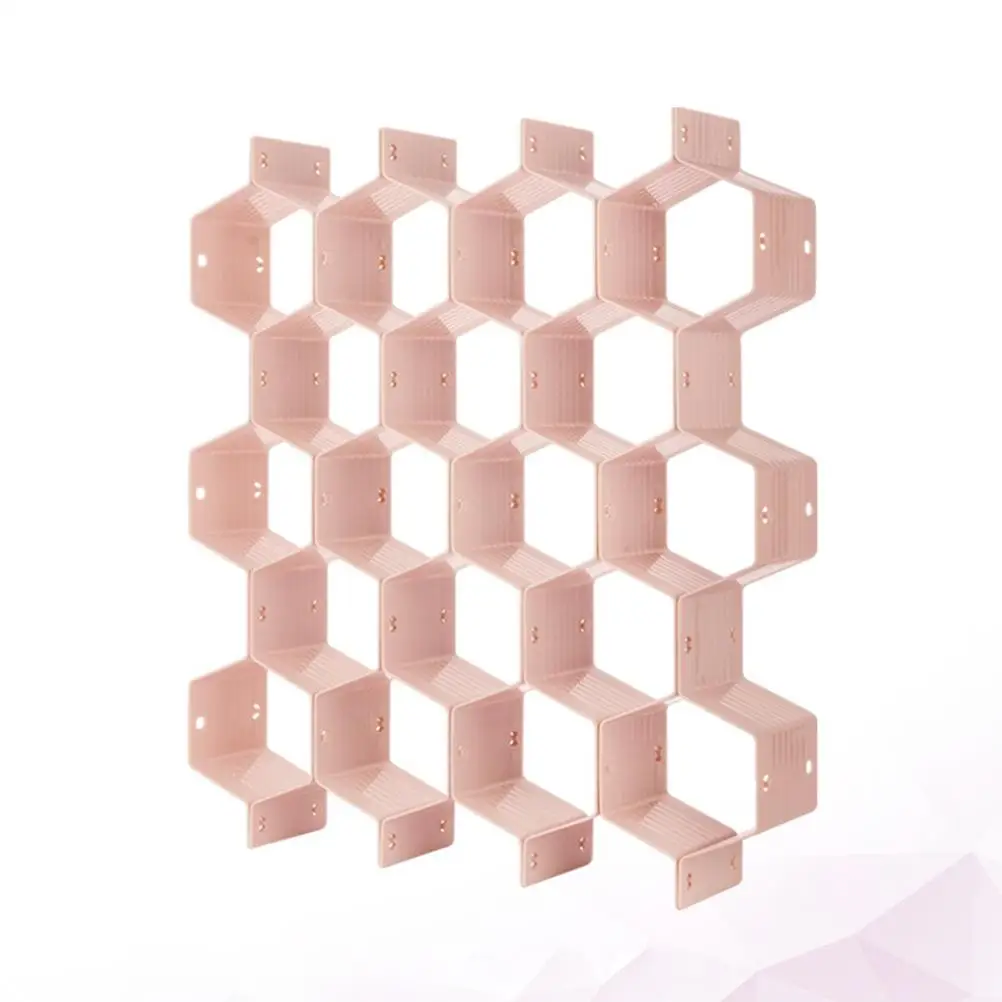 Plastic Storage Box Thickened Material Closet ganizer Sock Dividing Pad Honeycomb Style Drawer ganizer Freely Combinated