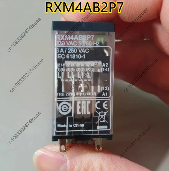 1pcs new RXM4AB2P7 plug-in intermediate relay 4CO with LED 230V AC