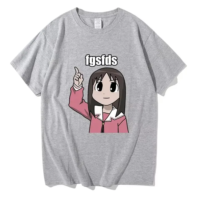 Osaka Autistic Fgsfds T Shirt Men Harajuku Kawaii Ayumu Tshirt Unisex High Quality Anime Azumanga Daioh Cotton Tees Shirts