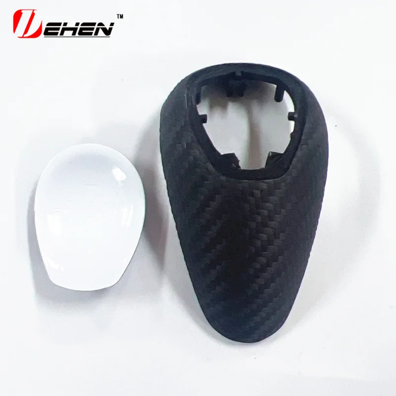 لسيارات BMW M2 M3 M4 F80 F82 F83 F87 Alcantara ألياف الكربون الحقيقية والعتاد قاعدة المقبض فرملة اليد لوحة أدوات الكسوة