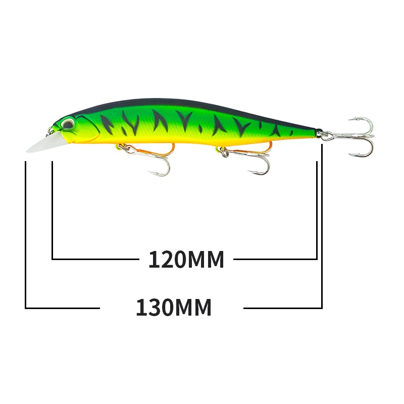 Minnow Floating Fishing Lure 120F 120mm 18.5g Jerkbait Wobblers Casting Sea Fishing Trout Bass Carp Fish Tackle Hard Bait M084