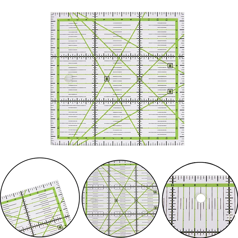 [YU]15*15 cm Quilting Sewing Patchwork Ruler Home Art Cutting Tool Tailor Craft DIY