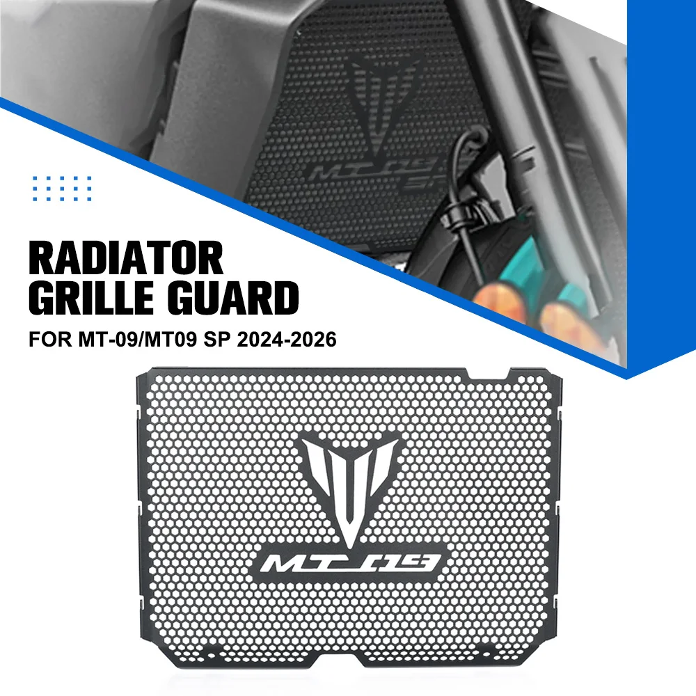 

Аксессуары для мотоциклов для Yamaha MT-09/MT09 SP 2024-2025-2026, решетка радиатора, защитная крышка, защита бака для воды MT 09, алюминий