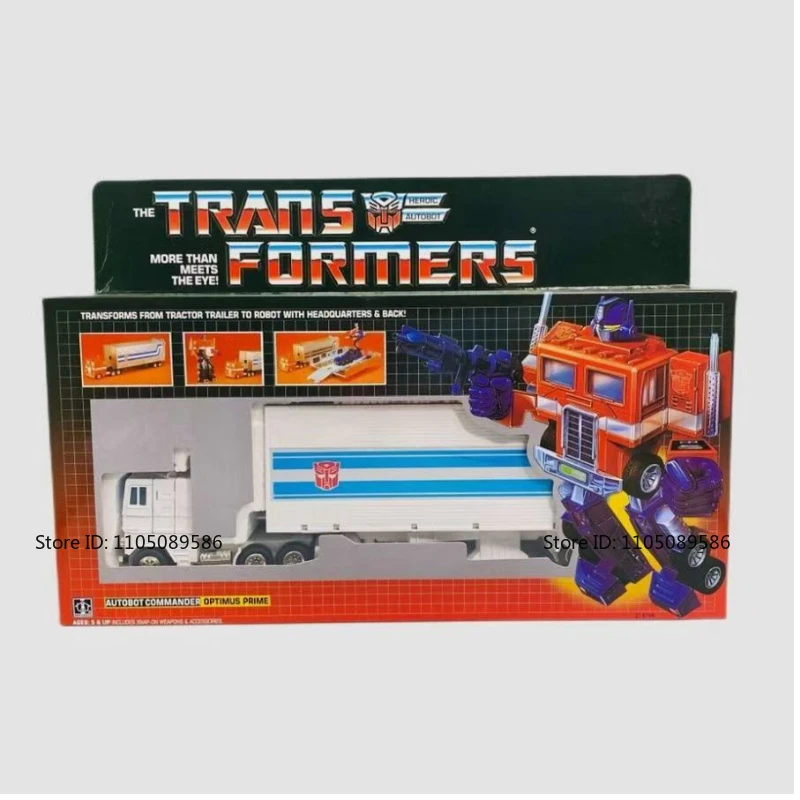 새로운 재고 트랜스포머 G1 시리즈 옵티머스 프라임 인기 장난감 모바일 완제품 장식품 스튜디오 선물