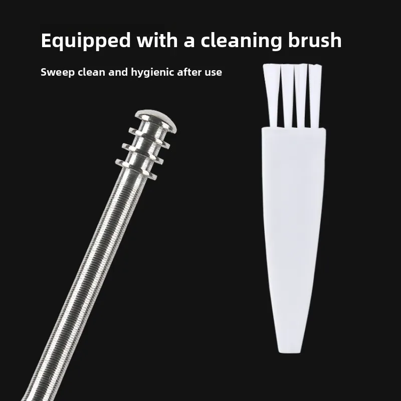 6PCS Spiral Ear Wax Cleaner Kit with Spring Ear Spoon for Home Use Safe and Effective Ear Cleaning Tool