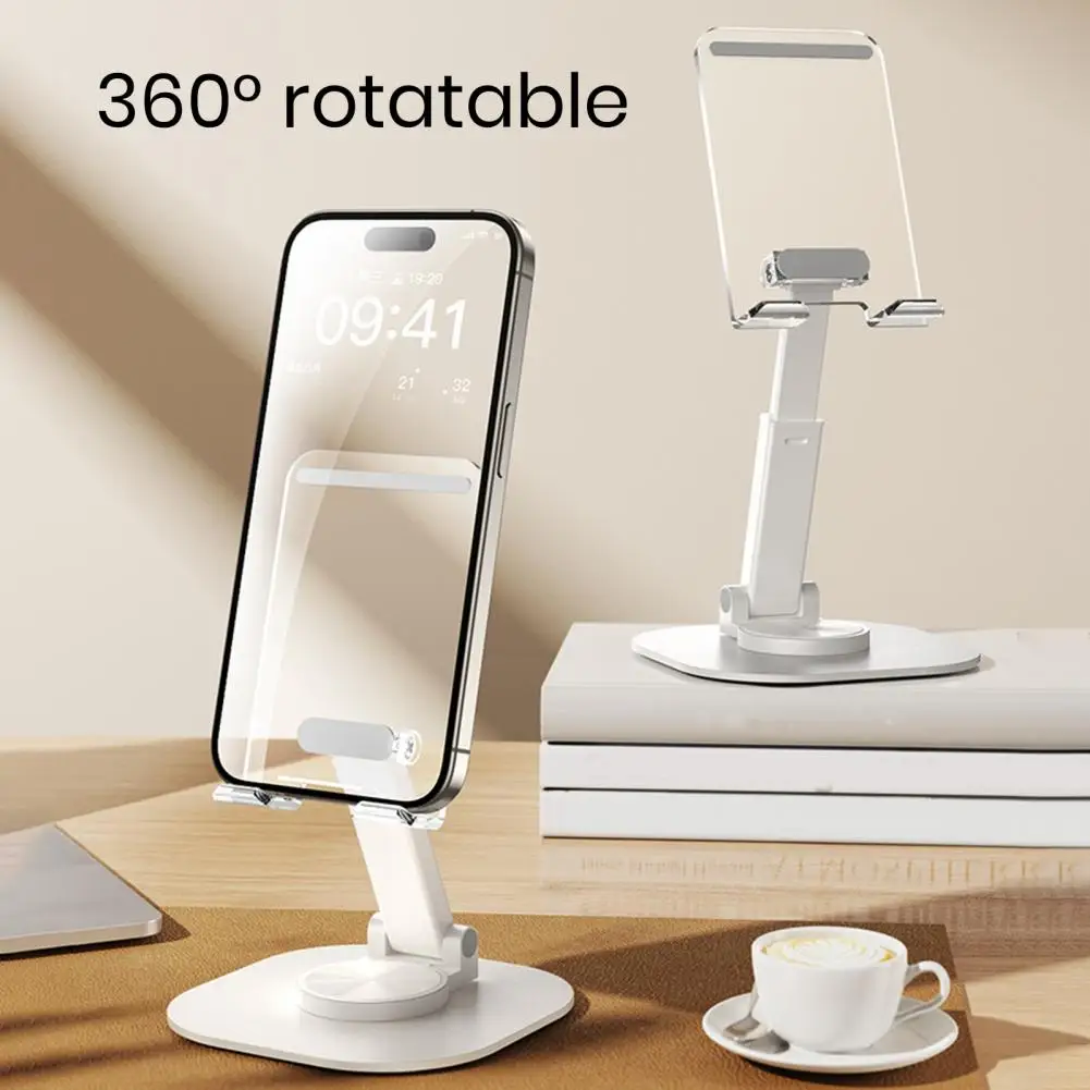 Mobile Phone Stand 360-degree Rotating Mobile Phone Holder with High Stability Lightweight Portable Stand for Desktop for Easy