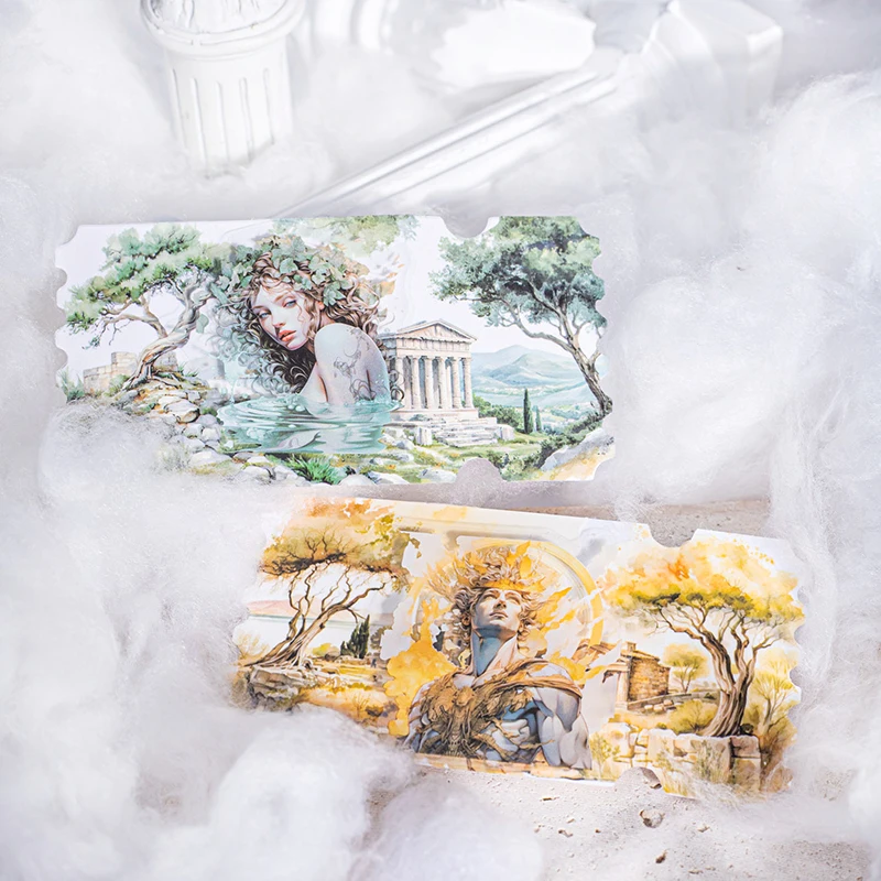 15 قطعة موضوع الأساطير اليونانية ملصق DIY بها بنفسك الكولاج ورق زينة سكرابوكينغ المواد اليدوية ألبوم يوميات غير المرغوب فيه مجلة المورد