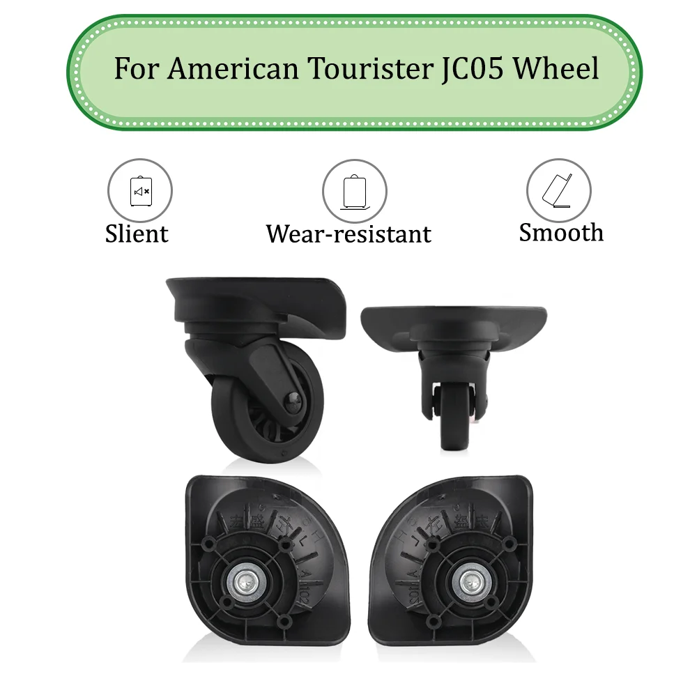 

For American Tourister JC05 Universal Wheel Replacement Suitcase Silent Smooth Shock Absorbing Durable Wheel Accessories Wheels