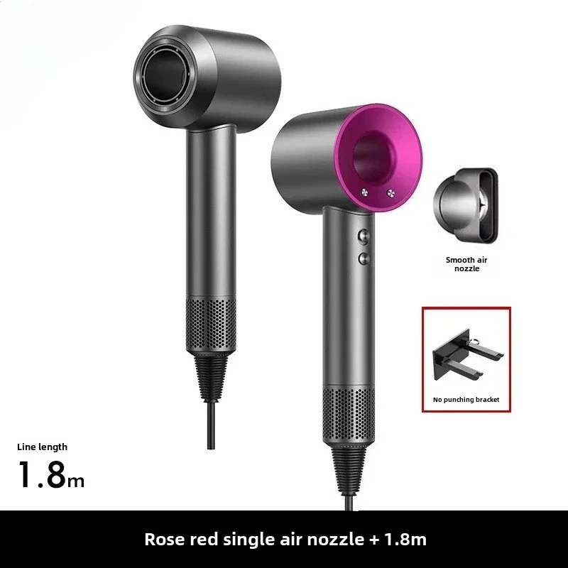 5 in 1 High-Speed Negative Ion Hair Dryer for Home Use Bladeless Fast Drying Quiet Lightweight Hair Care with Strong Wind Power