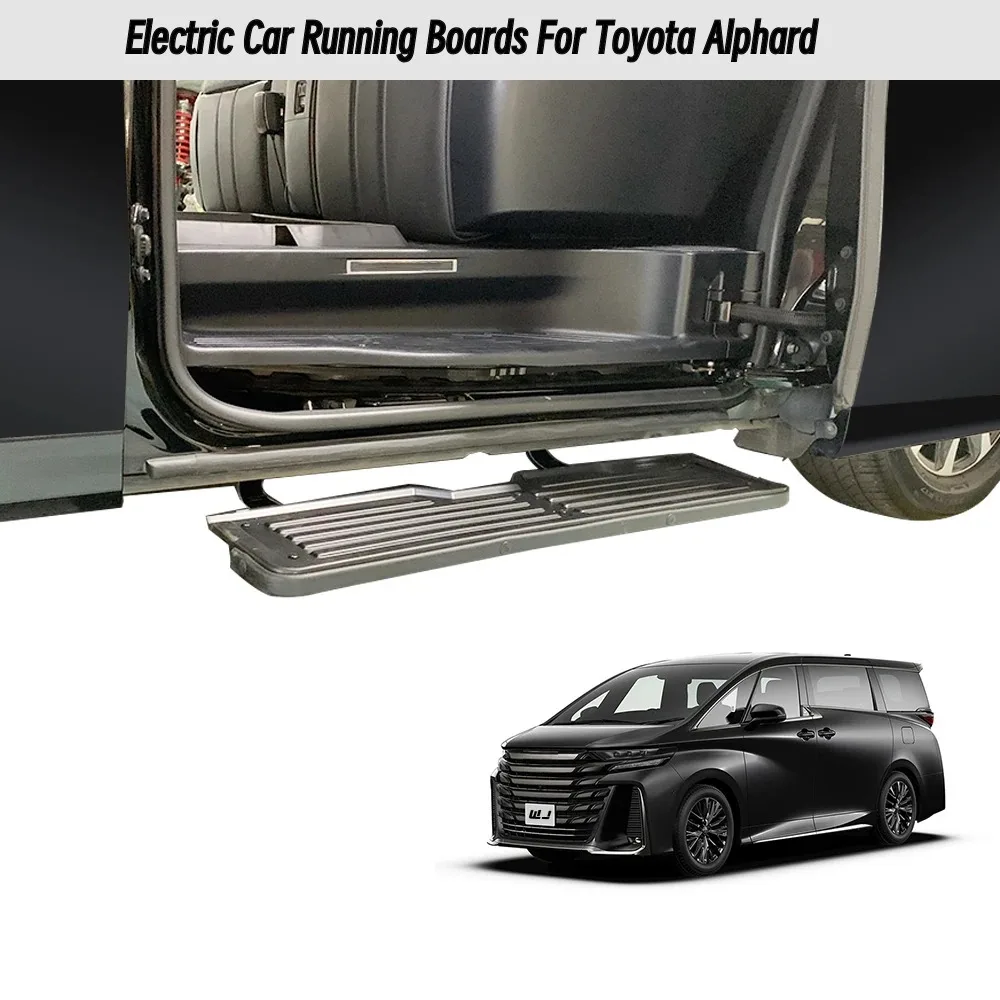 

OEM Style Electric Running Boards for Toyota Alphard 2015-2023, Auto Retractable Side Steps with LED Lighting