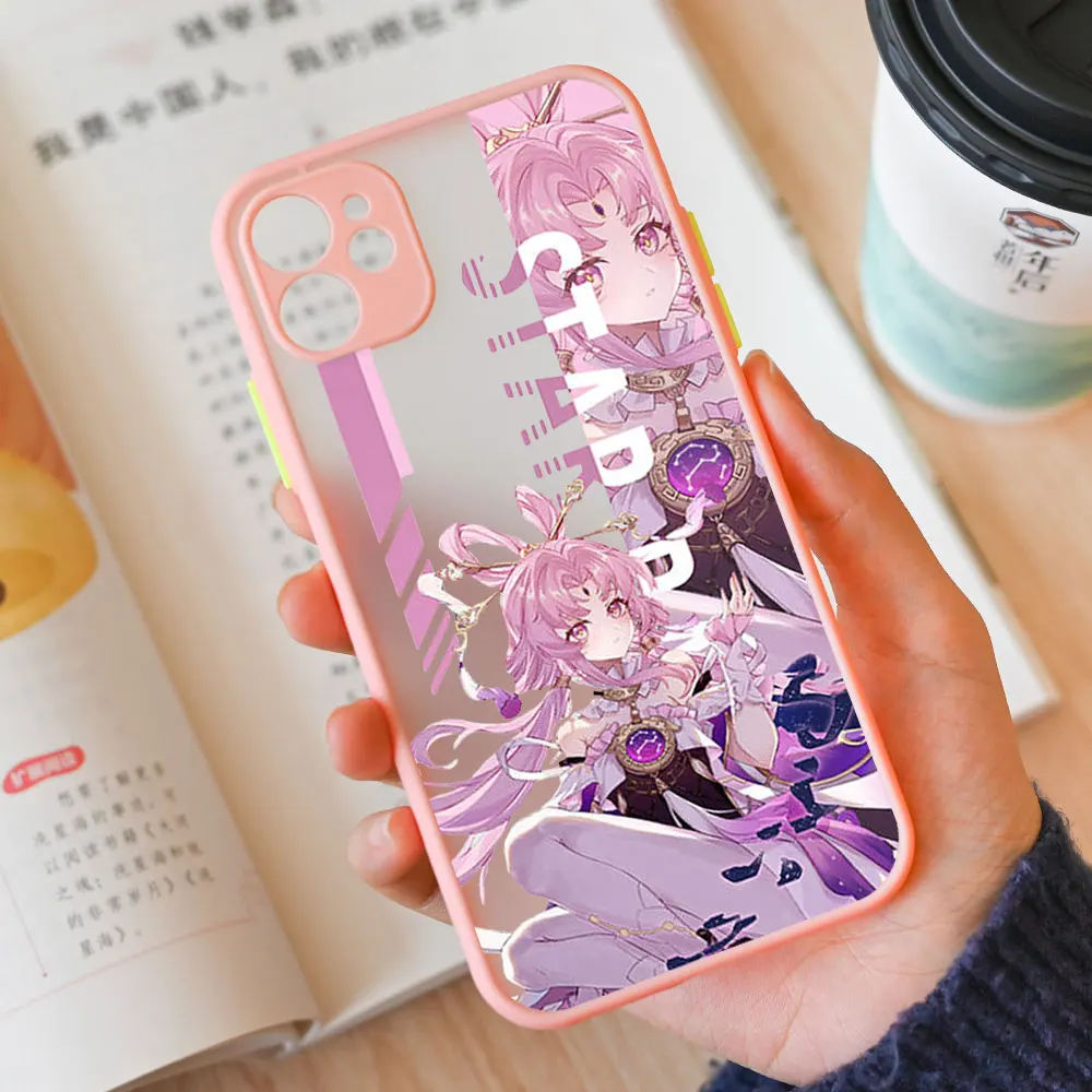 Honkai Star Rail Gepard Bronya Phone Case for IPhone X XS Max XR 8 7Plus Mini SE XS 13 12 11 14 15 Pro MAX Shockproof Hard Cover