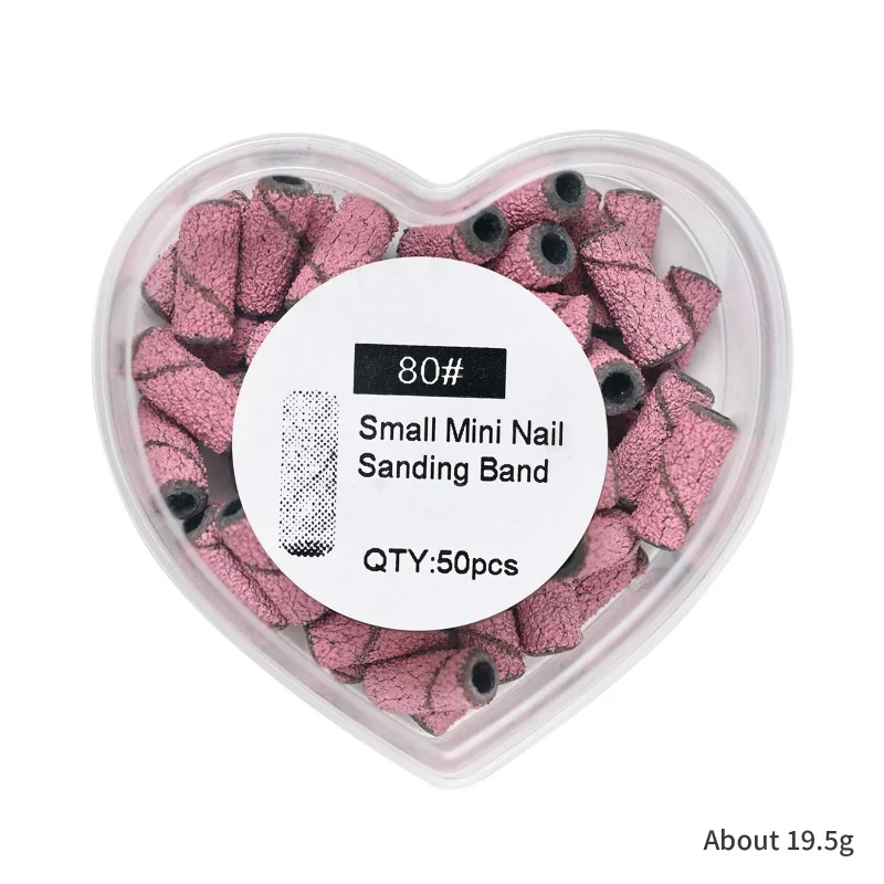 Bandes de ponçage pour ongles, 50 pièces/boîte, forets à ongles, mandrin, accessoires de manucure électriques, outils de pédicure pour enlever le Gel des ongles