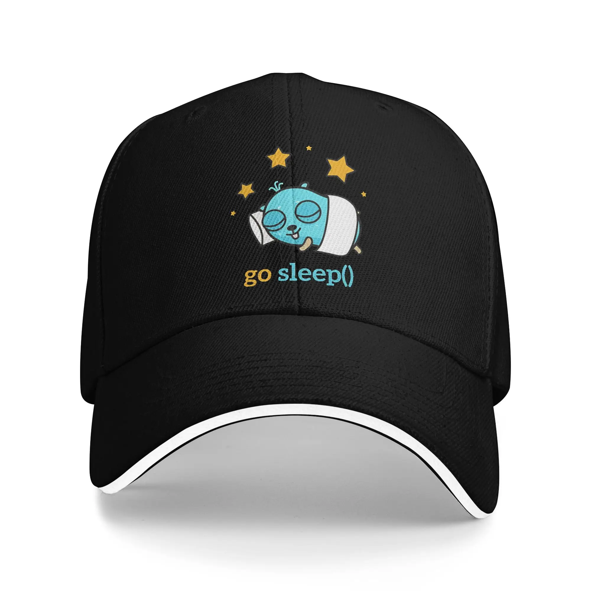 golang gopher sleep  Accessories Men Women Baseball Cap  Trucker Hat Retro Formal Headwear Adjustable Sun Cap
