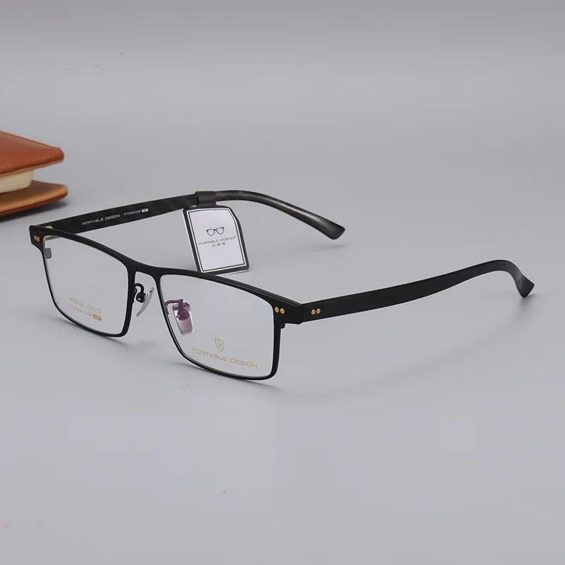 

PROTABLE Eyewear Frame, Handsome Titanium Plate, Full Frame Texture, Men's and Women's Eyewear Frames 99149