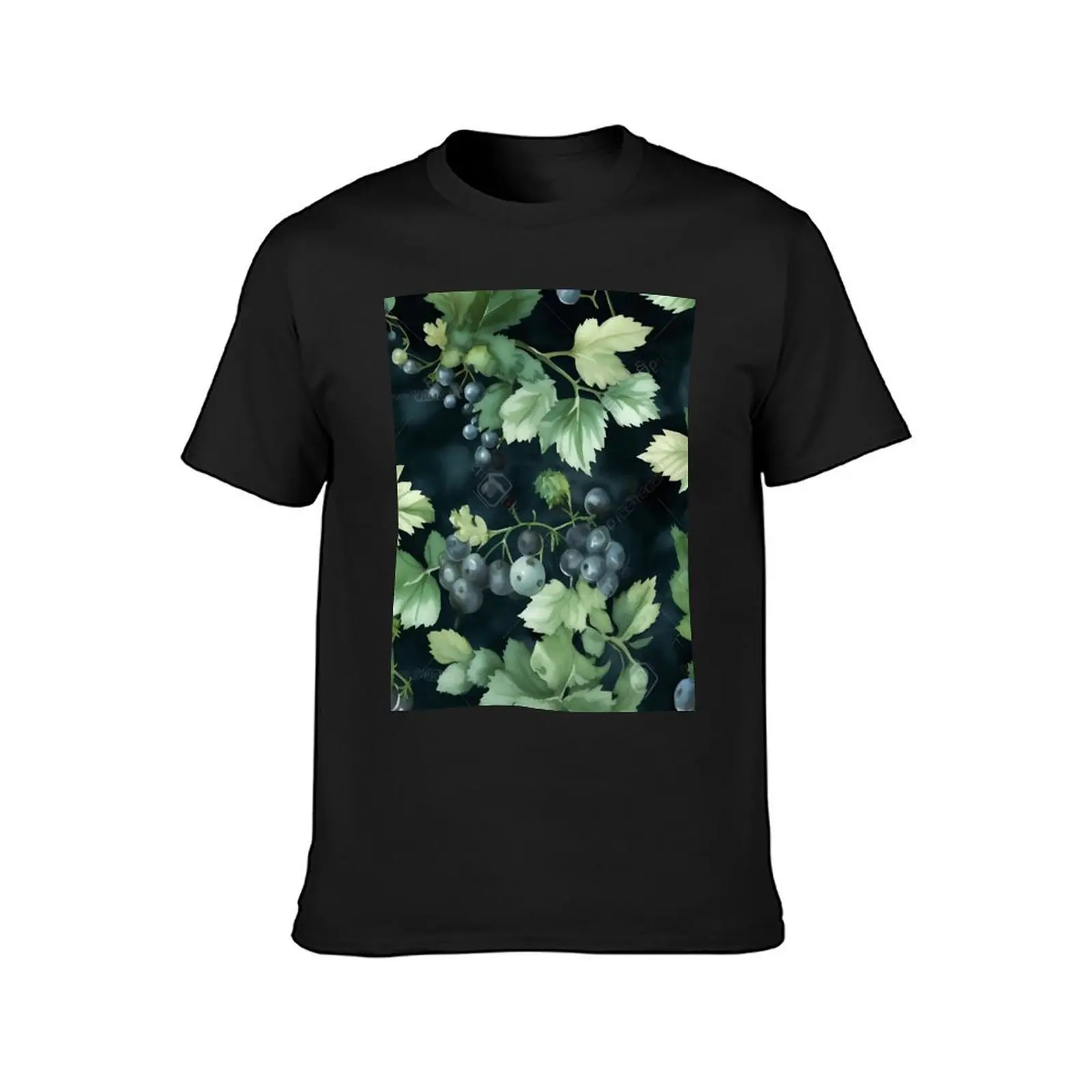 currants on black T-Shirt vintage clothes funnys Men's clothing