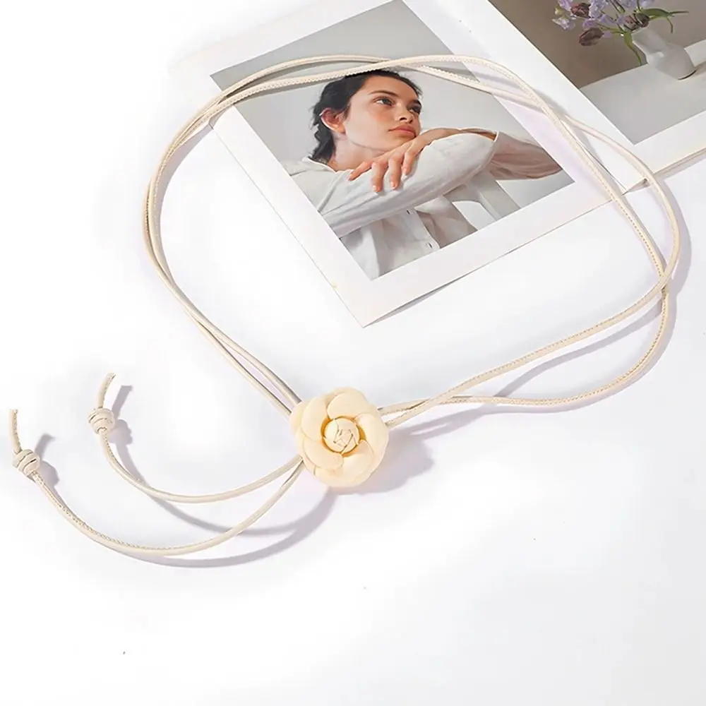 Ceinture à fleurs de Rose sèche de Style ethnique, haut de gamme rétro noué, corde de taille amincissante pour dames et filles