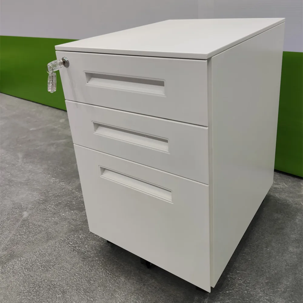 Wholesale 3 drawers hospital cabinet under office table 3 metal mobile