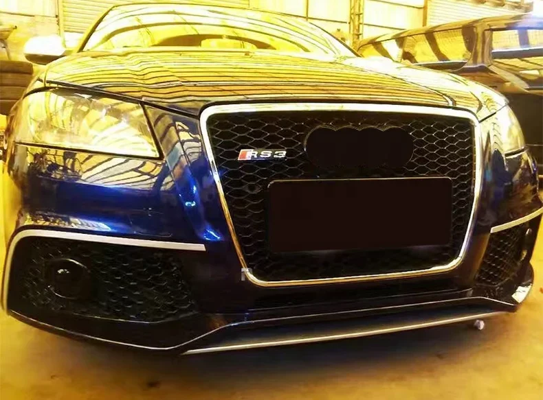 Pare-chocs avant avec grille, kit carrosserie de style RS3, lifting, A3, S3, 8P, 2009, 2010, 2012, 2013