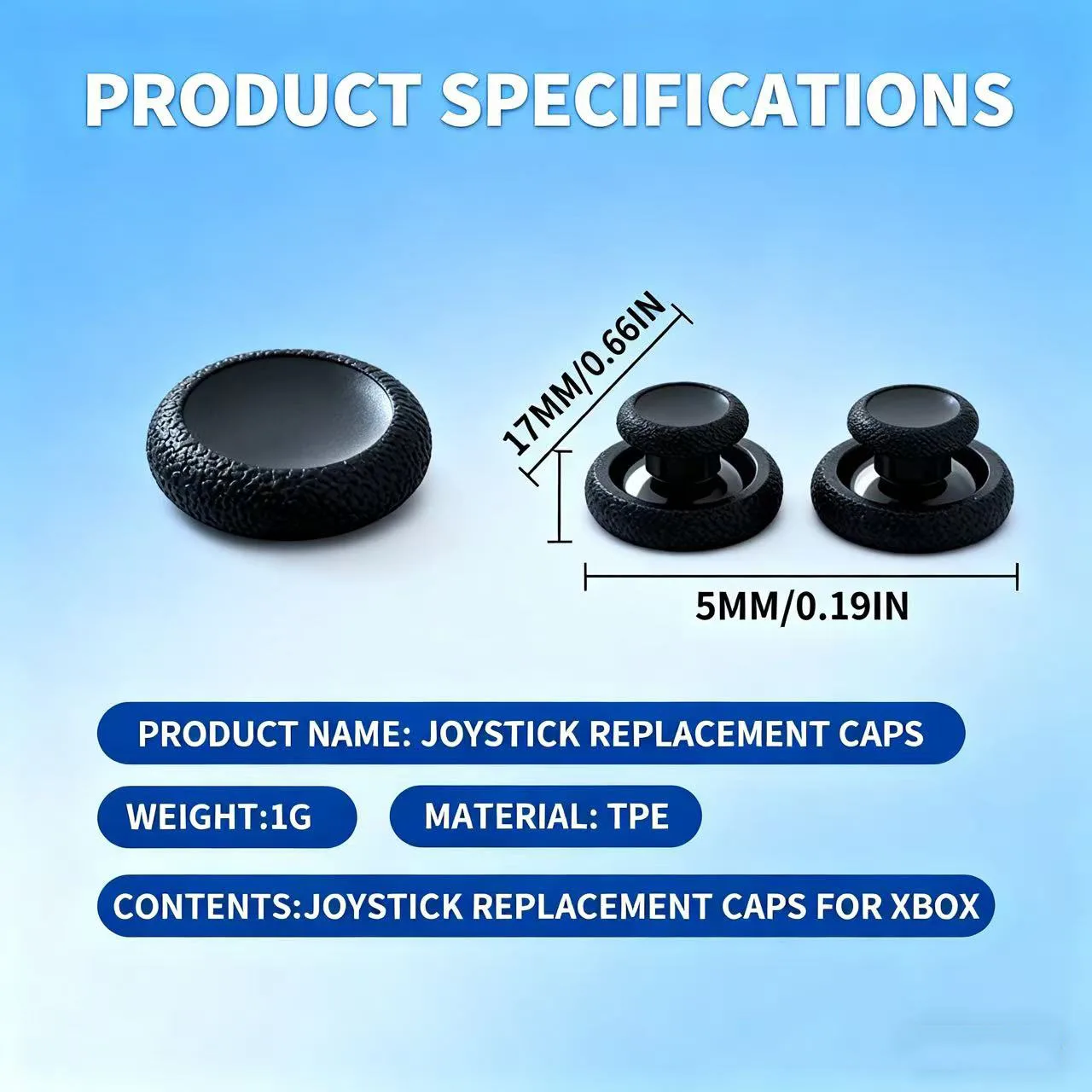 20pcs Controller Thumb Grip Caps for Xbox One/Xbox Series X Controller,Anti-Slip Joystick Cover, Non-Skid Silicone Stick Caps view 4