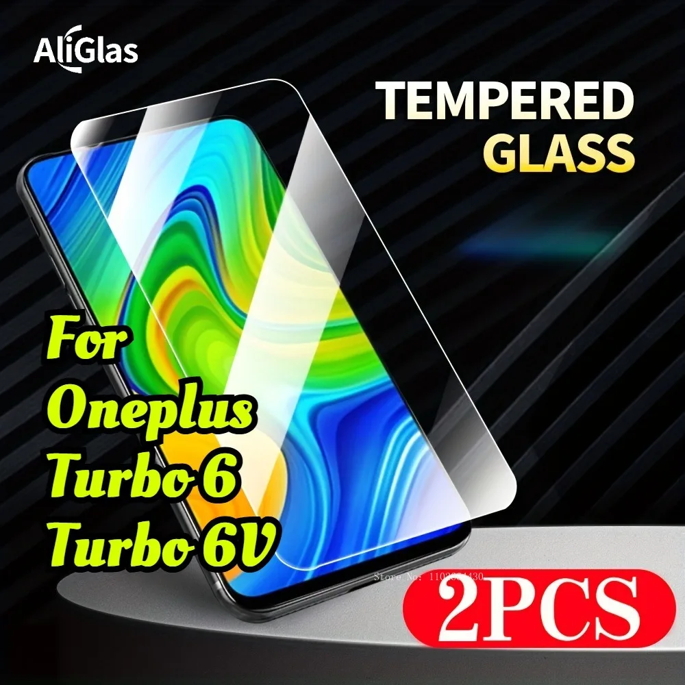

2Pcs for Oneplus Turbo 6V Anti-Scratch Glossy Protective Films Screen Protector For Oneplus Turbo 6 HD Clear Tempered Glass Film