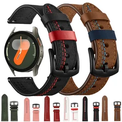 20mm 22mm band for Samsung Galaxy watch 7 6-4 classic/5/pro/Active 2 strap Leather bracelet Huawei Watch GT 4/2e/3 watch strap