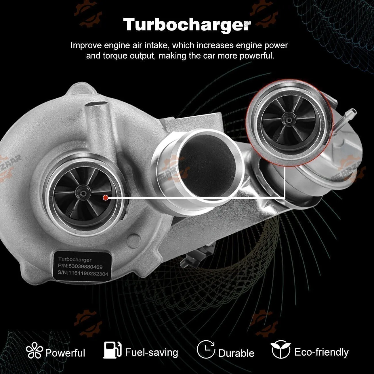 2 توربو يسار + يمين لـ 2013-2016 شاحن توربيني Ford F150 F-150 V6 3.5L Ecoboost