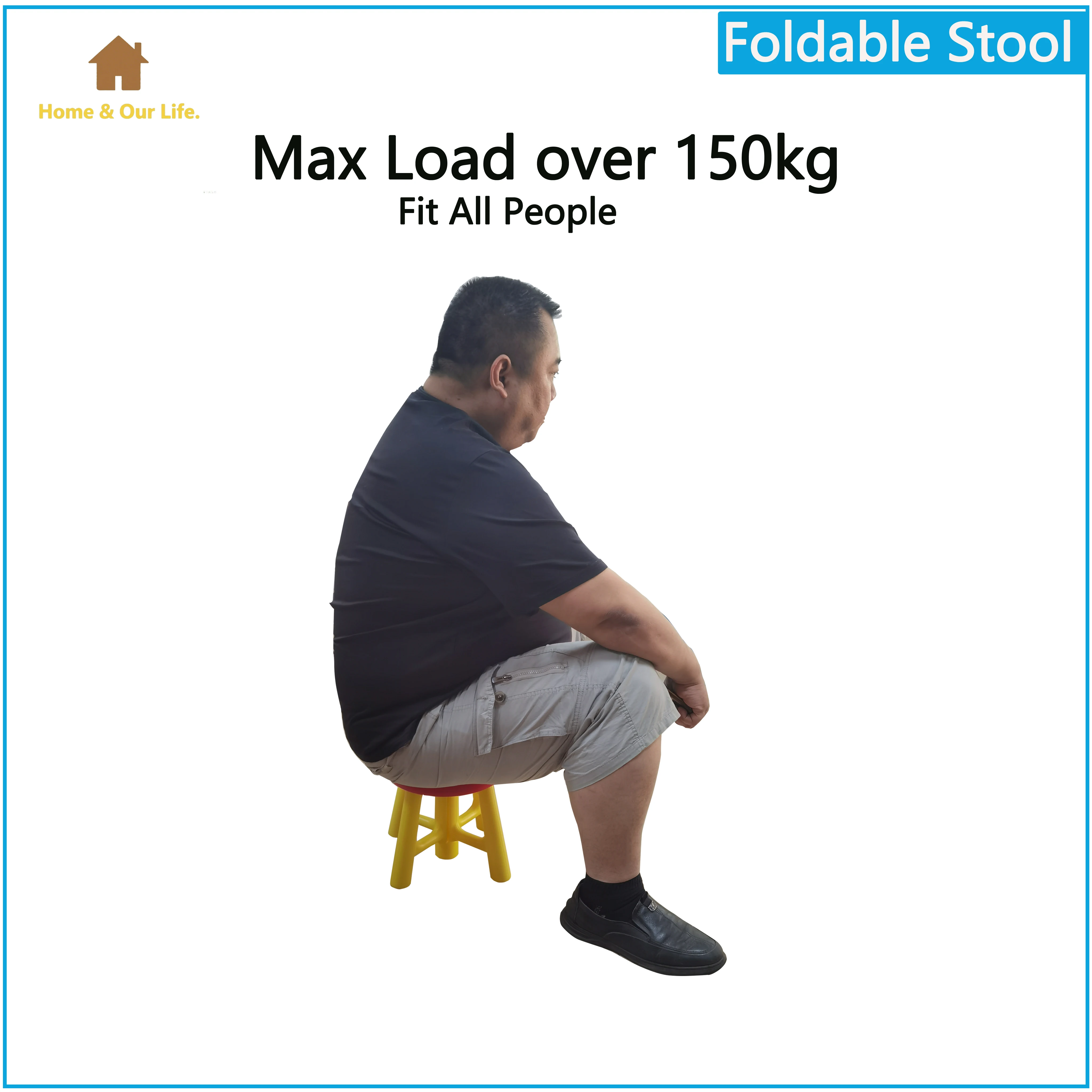 Portable & Foldable Camping Stool - Lightweight Design for Easy Transport & Storage Perfect for Outdoor Activities, Beach Trip
