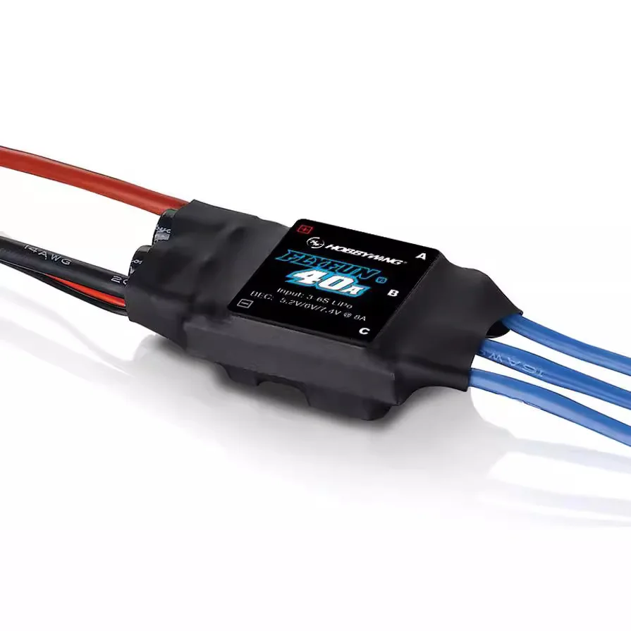 

Hobbywing FlyFun-40A V5 ESC, Brushless Governor 3-6S