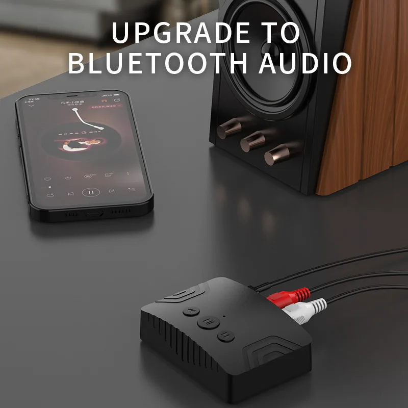 블루투스 5.3 오디오 리시버 3.5mm AUX RCA USB 스테레오 음악 무선 어댑터 U 디스크 재생 지원 차량용 키트 스피커 앰프 썸네일 3