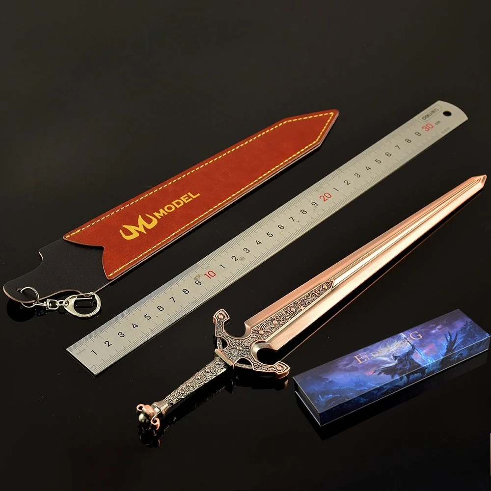30 CM Eldenn Japanese Game Peripherals Ordovis's Greatsword Metal Craft Model Gift Box Collectible Desk Ornaments Gifts Boy Toy