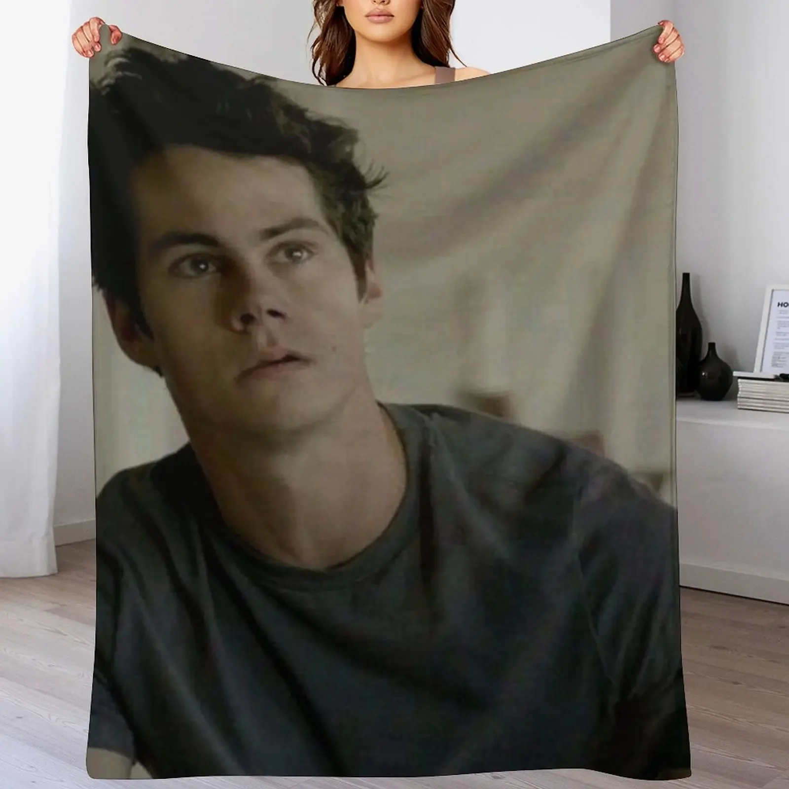 Stiles Stilinski Throw Blanket Hairy Beach Furry Comforter Blankets