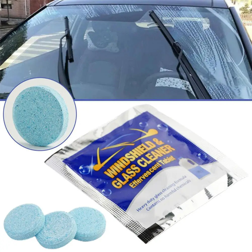 Afbeelding 7: Auto Voorruit Solid Cleaner Ruitenwisser Bruistabletten Wc Schoonmaken Effen Bruisende Ruitenwisser Tablet voor Auto