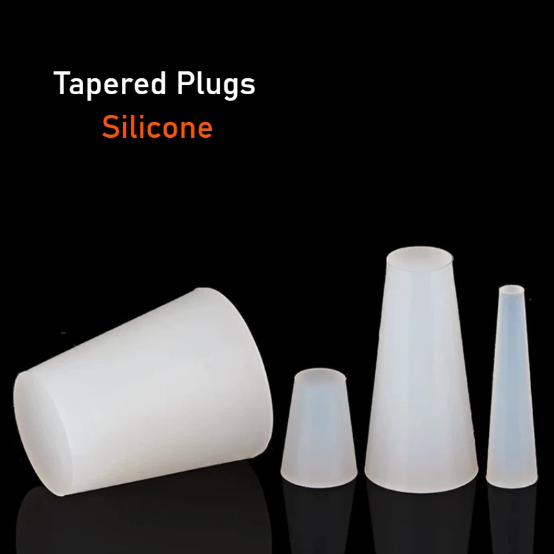 0.4-36mm High Temperature Resistant Conical Silicone Sealing Hole Plug Nut  Oxidized Rubber Spray Coating Sealing Plug