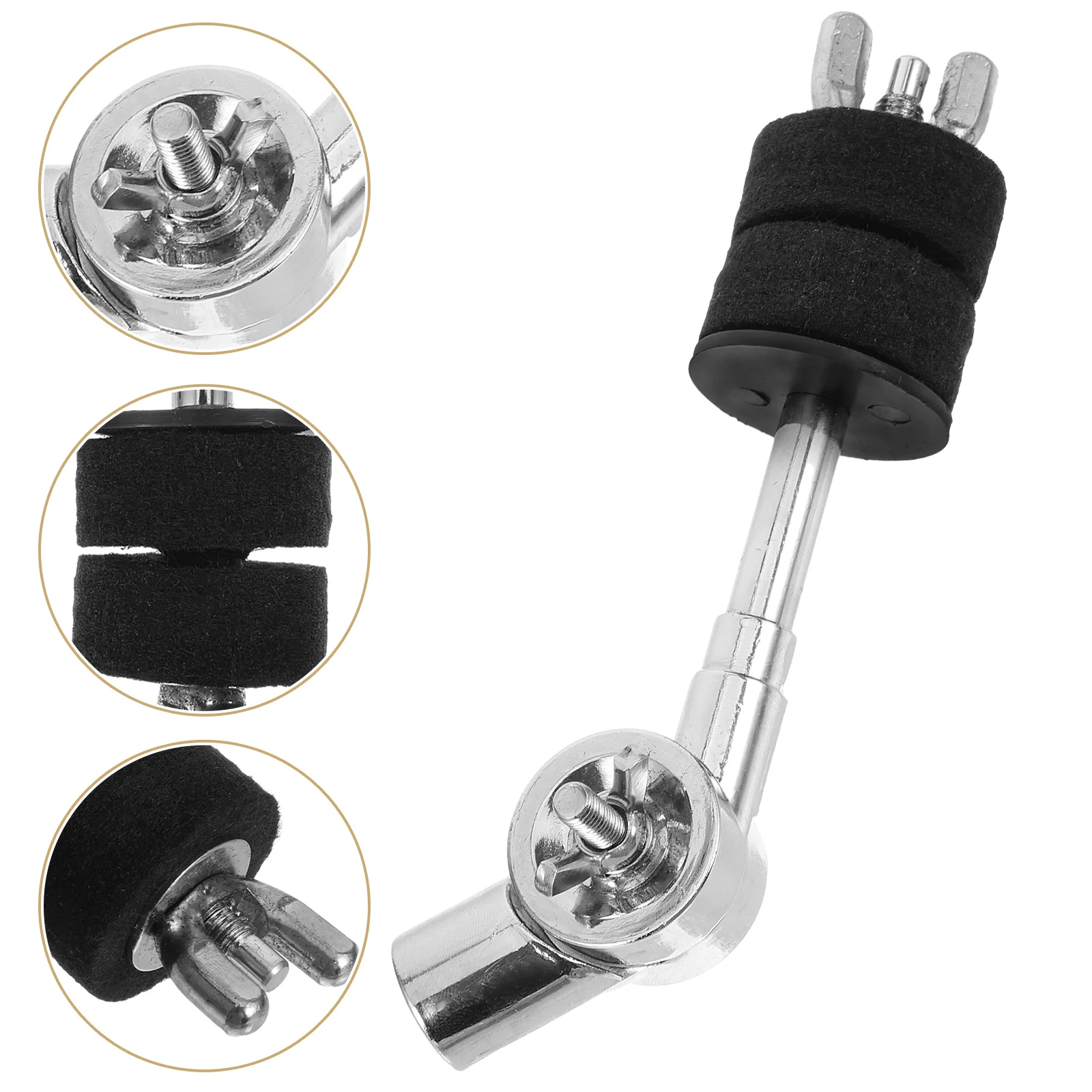 

Drum Kit Accessories Cymbal Boom Mount Clamp Holder Zinc Alloy Attachment Arm Hardware Stand