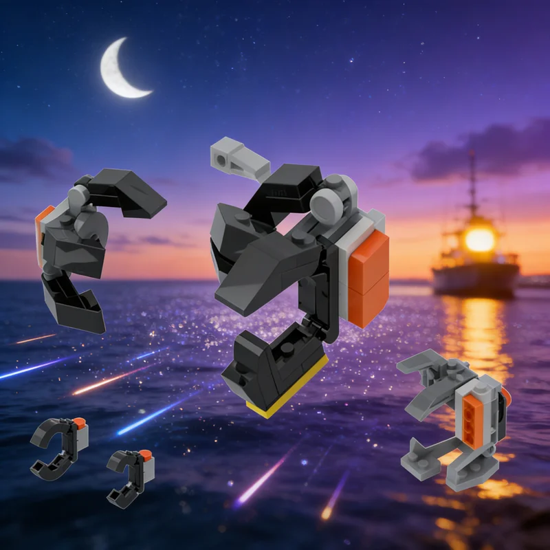 280pcs MOC Add-On Pack Mech Hands & Claws - Modification Space Model Building Blocks Christmas Gift Construction Toy Assemble