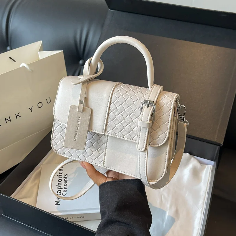 

2025 Stylish Patchwork Shoulder Bag Womens Minimalist Crossbody Purse High Quality Handheld Tote for Daily Use