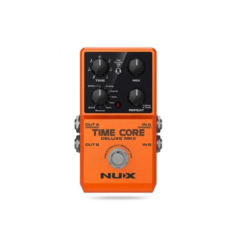 NUX-Time Core Deluxe MKII Electric Guitar Effects, Versatile Delay Pedal, 7 Types, Phrase Looper, Guitar Accessories
