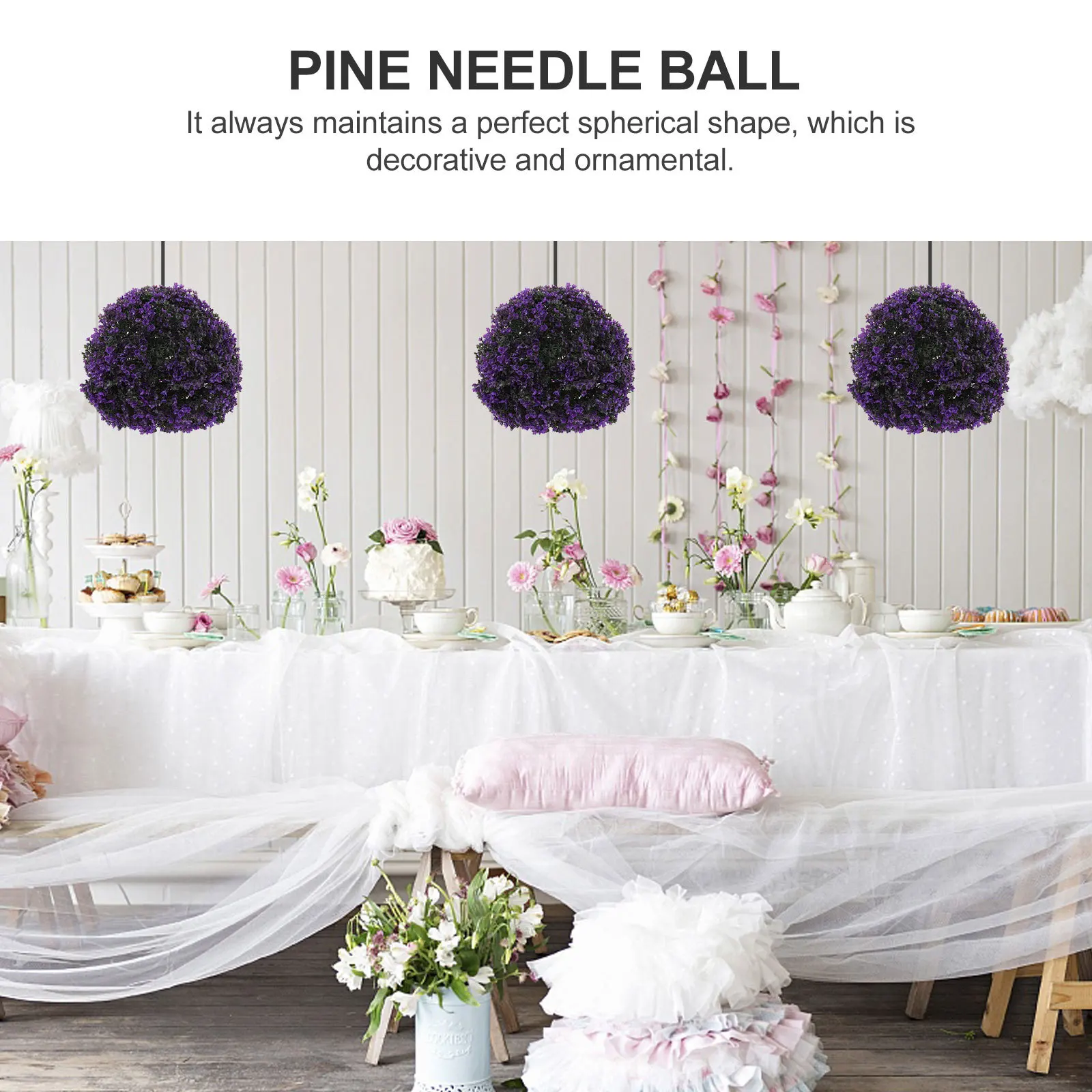 

1Pcs Simulation Grass Ball Plastic Artificial Plant Green Leaf Decor Indoor Outdoor Hanging Ceiling Mall Hotel Natural