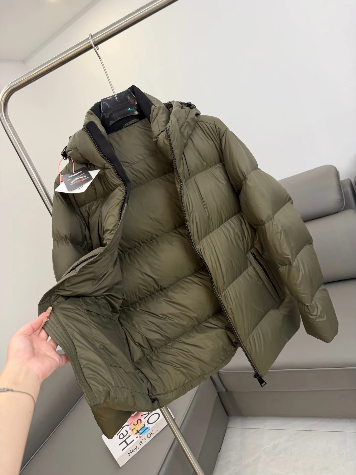 

Мужская зимняя куртка High Puffin Thiened Bread Sle 90 Du с капюшоном, утепленная, из нейлона, для активного отдыха, стандартный крой