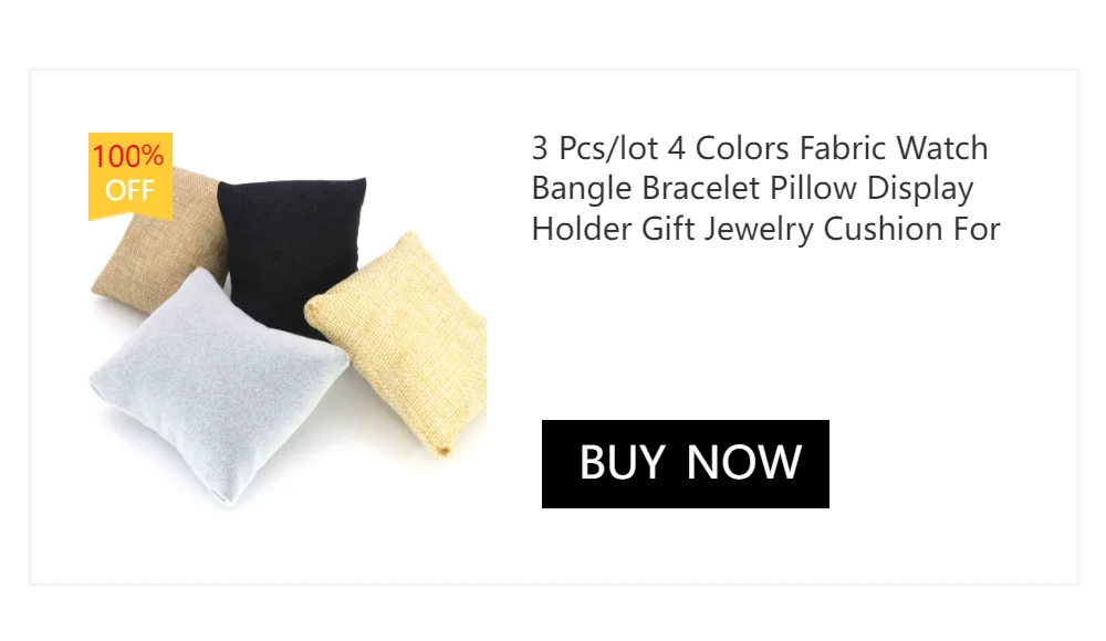 3 Pcs/lot 5 Colors Fabric Watch Bangle Bracelet Pillow Display Holder Gift Jewelry Cushion For Cases Diy Accessories Wholesale
