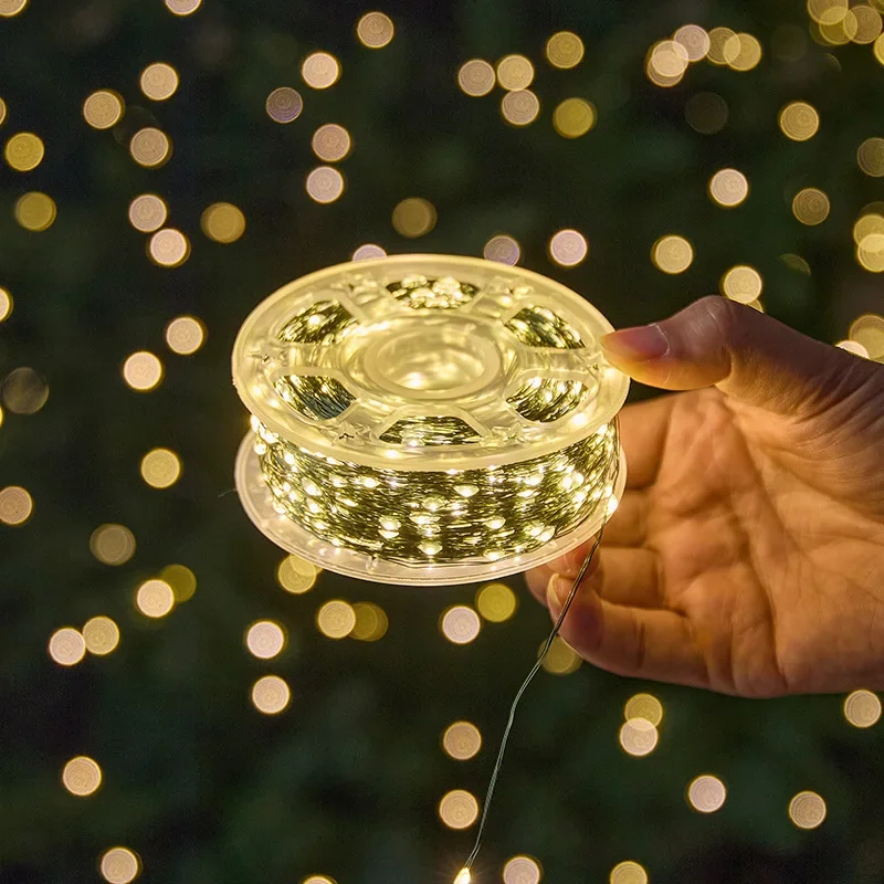 Christmas tree light string led dark green copper wire light Gypsy decorative light atmosphere arrangement small lanterns light