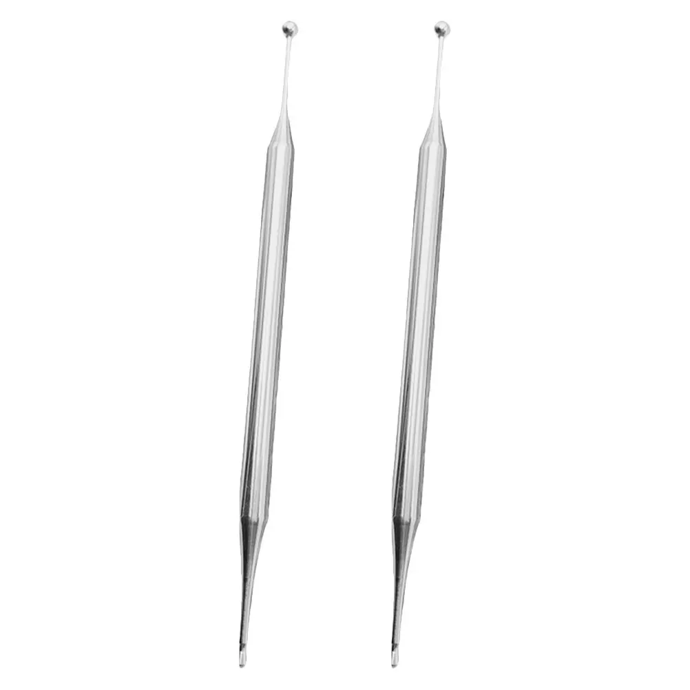 

2pcs Acupressure Rod Stainless Steel Massage Sticks Portable Trigger Point Tool For Face Foot Hand Reflexology Acupoint Massager